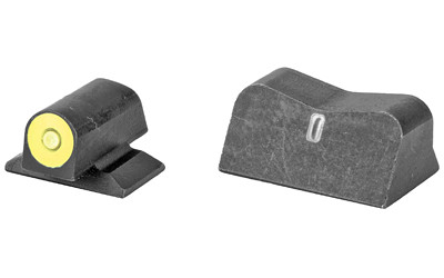 XS Sights DXT2 Big Dot  Tritium Night Sights  Yellow Front and Black Rear  Fits S&W Bodyguard .380 SW-0036P-5Y