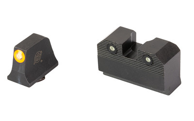XS Sights R3D 2.0  Suppressor Height Night Sight  For Glock  20/21/29/30/30S/37/41  Orange Front Outline  Green Front/Rear Tritium GL-R205P-6N