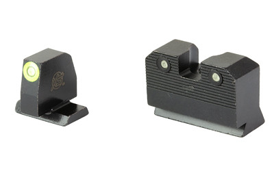 XS Sights R3D 2.0  Suppressor Height Night Sight  For S&W M&P OR Full Size & Compact  Green Front Outline  Green Tritium Front/Rear SW-R205P-6G