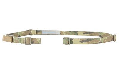 Blue Force Gear Vickers ONE Sling  2-Point Combat Sling  54" with Adjuster Tightened  Multicam  1" Webbing  Attached with TriGlide  Hardware Not Included FVCAS-100-OA-MC