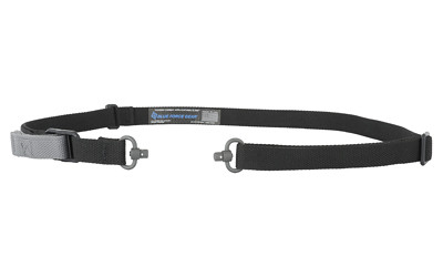 Blue Force Gear Vickers ONE Sling  2-Point Combat Sling  Push Button Swivels  54" with Adjuster Tightened  Black  1" Webbing VCAS-PB-100-AA-BK