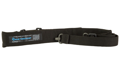 Blue Force Gear Vickers  Padded 2-Point Combat Sling  Push Button Swivels  54" with Adjuster Tightened  Black  1.00" Webbing VCAS-PB-200-AA-BK