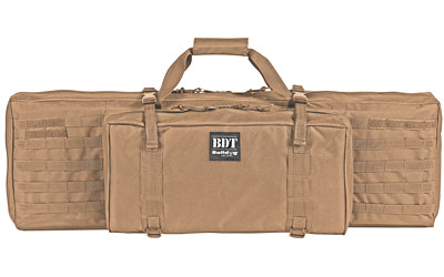 Bulldog Cases Standard Tactical Rifle Case  Fits Single Rifle  38" Soft Case  Shoulder Strap  Large Front Pocket  Tan BDT30-38T