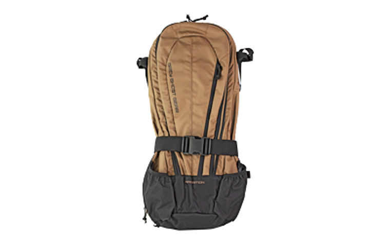 Grey Ghost Gear Apparition SBR Bag  Backpack  Can Fit a 10.5" or Shorter SBR  Black/Brown  27"H Without Extended Bottom/33"H With Extended Bottom X 12"W X 4"D GTG5874-14-2