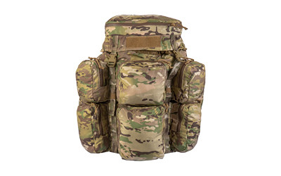 Grey Ghost Gear Bar-5200  Ruck Sack  Constructed from 500 Denier Cordura Nylon  5200 Cubic Inches  Consists of Eight Exterior Pouches Plus a Claymore Pocket on the Top of the Flap with an Additional Zippered Mesh Pocket Underneath  MultiCam 6205-5