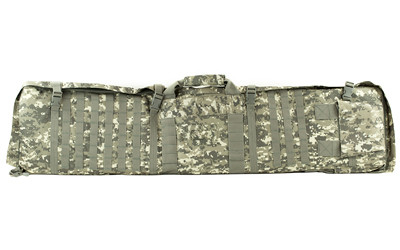 NcSTAR Rifle Case Shooting Mat  48" Rifle Case  Unfolds to 66" Shooter's Mat  Nylon  Gray Digital Camo  Exterior PALS Webbing  Includes Backpack Shoulder Straps CVSM2913D