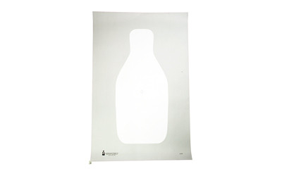 Action Target Standard FBI/DEA Q Target  Bright White  22 1/2"x34 1/2"  100 Per Box Q-WH-100