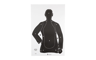 Action Target B-21E  Black Cardstock Target  23"x35"  100 Per Box B-21EBLACK-100