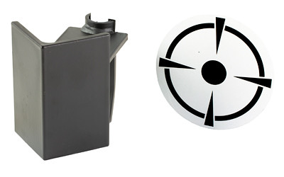 Birchwood Casey T-Post Dueling Target  3/8" Steel Target  Black/White BC-TP38DT