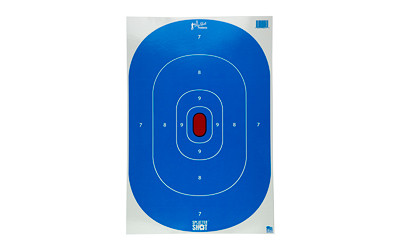 Pro-Shot Products Splatter Shot  12"x18" Silhouette  Adhesive Target  8 Pack  Blue/White SILH-INTP-BLUE-8PK
