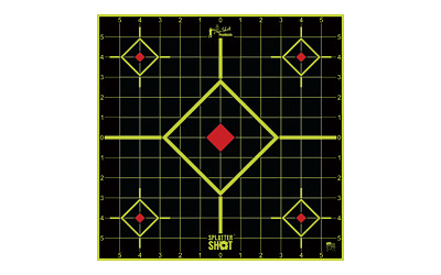 Pro-Shot Products Splatter Shot  12" Sight-In  Adhesive Target  5 Pack  Black/Green 12SI-GREEN-5PK