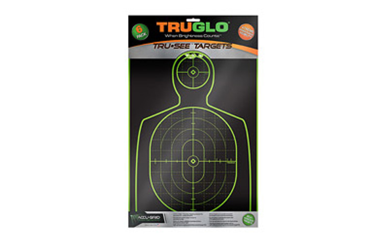 TRUGLO Tru-See  Target  12"x18"  Handgun  Green  Self-adhesive  6 Targets TG-TG13A6 TRUGLO Tru-See  Target  12"x18"  Handgun  Green  Self-adhesive  6 Targets TG-TG13A6