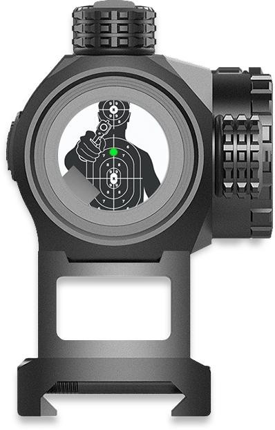 Swampfox Liberator II Mini Green Dot Sight Illum Black - RDLR122-2GD
