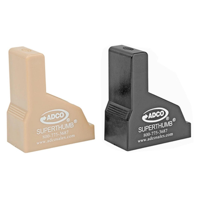 Adco Super Thumb Mag Loader/unloader 2/ct Black and Tan - ST1PR