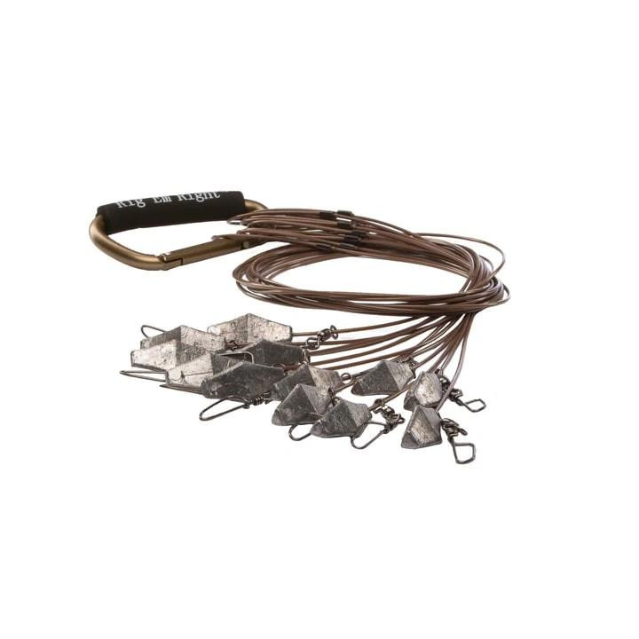 Rig 'Em Right Xtreme Coated Cable Decoy Anchors 36" 3oz 12/ct - 001-36-TXC