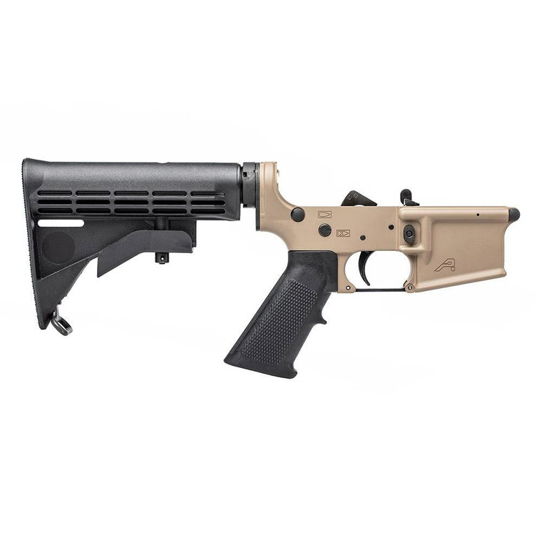 Aero Precision AR15 Standard Complete Lower Receiver - FDE Cerakote - APAR501351