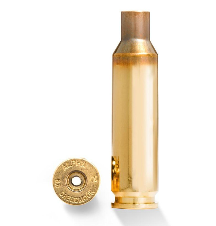Alpha Munitions Ultra Premium Unprimed Brass Cartridge Cases 6.5 Creedmoor - Small Rifle Primer 100/ct - AM65SRP100