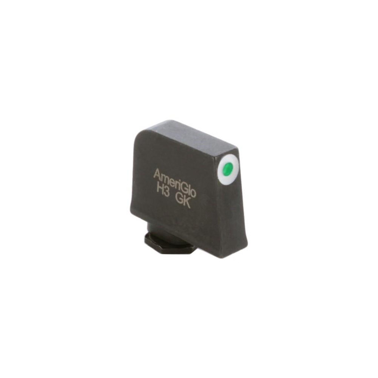 Ameriglo Tritium Front Handgun Sight for Glock Green with White Front - GL-112-385
