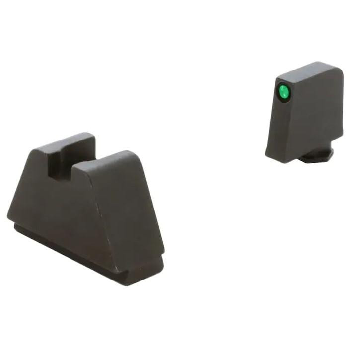 Ameriglo 4XL Tritium Night Sight Set for Glock Green Front Black - GL-824