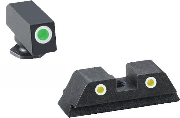 Ameriglo Classic Tritium NIght Sight Set 3-Dot for GLOCK 1719 22 23 24 26 27 33 34 35 37 38 39 - GL-115