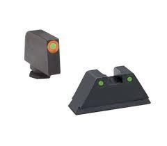 Green Tritium Round Outline Orange .315/black .394 for Glock TallSuppressor - GL-452