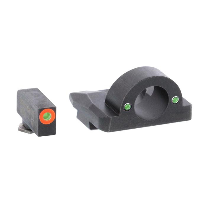 Ameriglo Ghost Ring Night Sight Set for Glock Models 17.19.26 - Orange Outline - GL-225