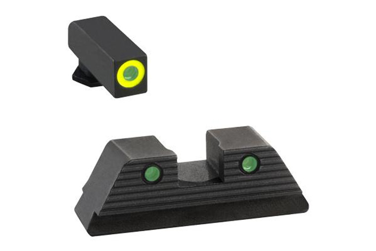 Ameriglo Glock Trooper Night Sight Set MOS Compatible For Glock 1719 22 23 24 26 27 33 34 35 Gen 1-4 - GL-819