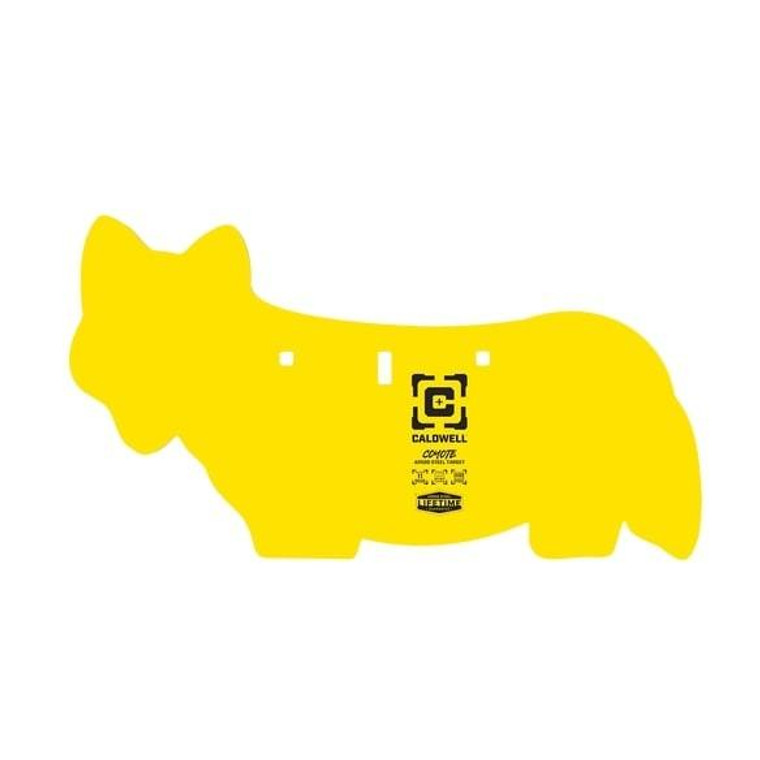 Caldwell AR500 Coyote Steel Hanging Target Yellow - 4001073 Caldwell AR500 Coyote Steel Hanging Target Yellow - 4001073