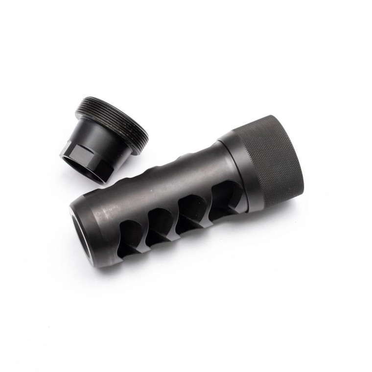 Area 419 Sidewinder Magnum Self Timing Muzzle Brake 338 cal Black Nitride 3/4-24 - 419-SW-338-BN-3424
