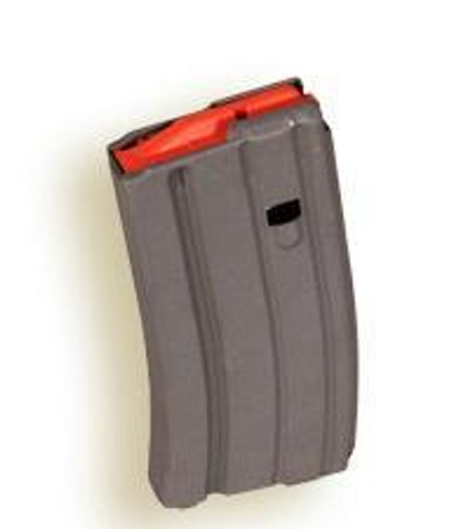 ASC AR Family Rifle Magazine Orange Follower .223 Rem Aluminum Grey 20/rd - 20-223-AL-GM-O-ASC