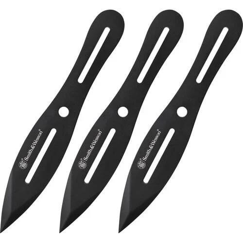 Smith & Wesson 3 8" Throwing Knives 4 1/4" Blade Black - SWTK8BCP