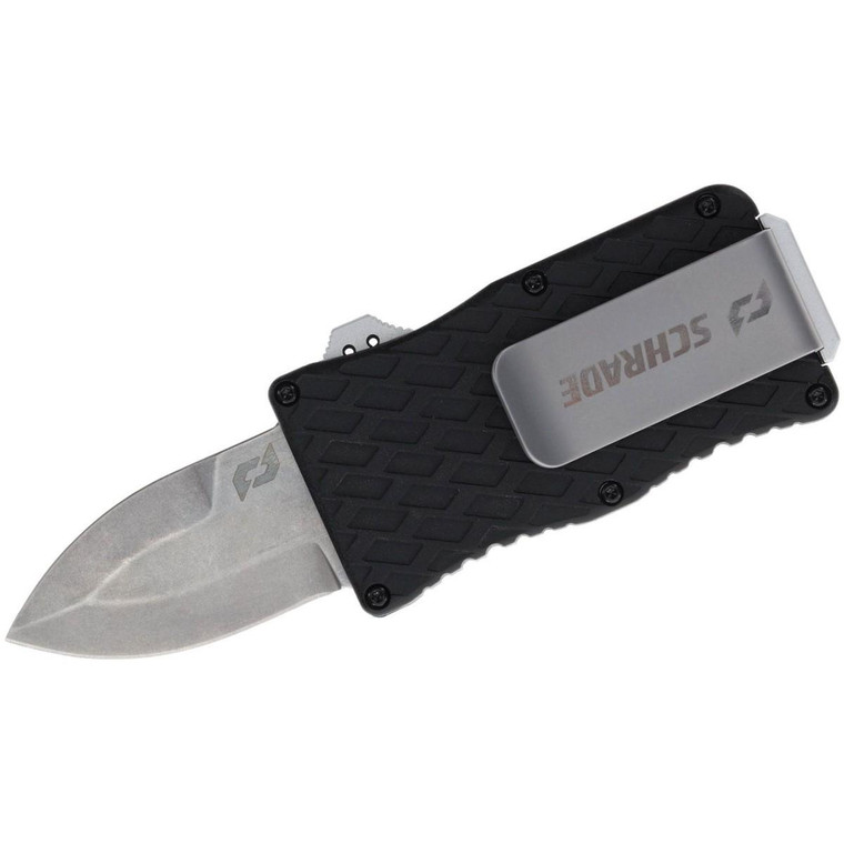 Schrade Uproar Tactical Mini D/A OTF Knife 1 9/10" Blade Black - 1135969