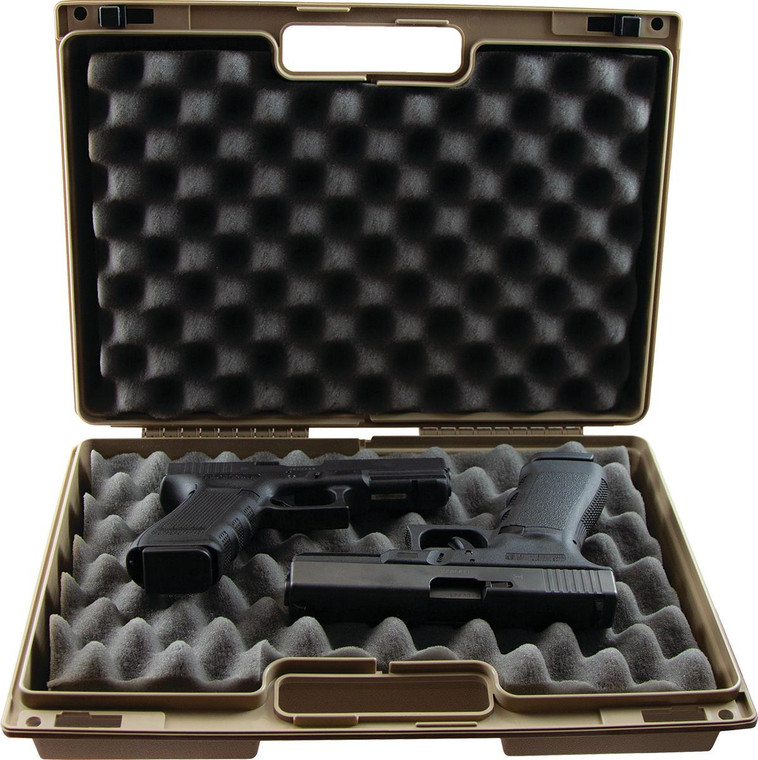 Berry's Double Pistol Case (Tan) L: 15" W: 10" H: 4" - 94632