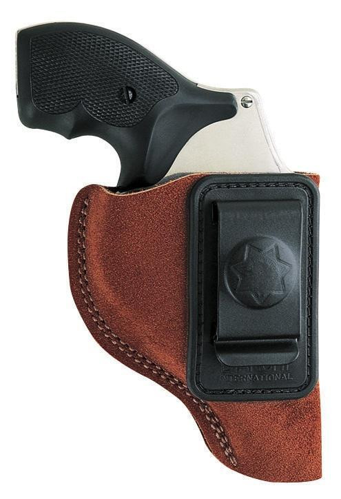 Bianchi Model 6 Waistband Holster - S&W 15 19 686 K/L Frame 4" Right Hand Rust Suede - 10378