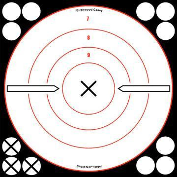 Birchwood Casey Shoot-N-C White/Black Bull's-Eye "X" Targets - BC-34802