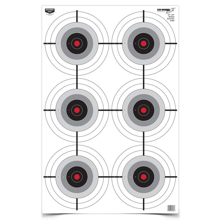 Birchwood Casey Eze-Scorer Multiple Bull's-Eye Paper Target - 23"x35" 5 Pack - BC-37037