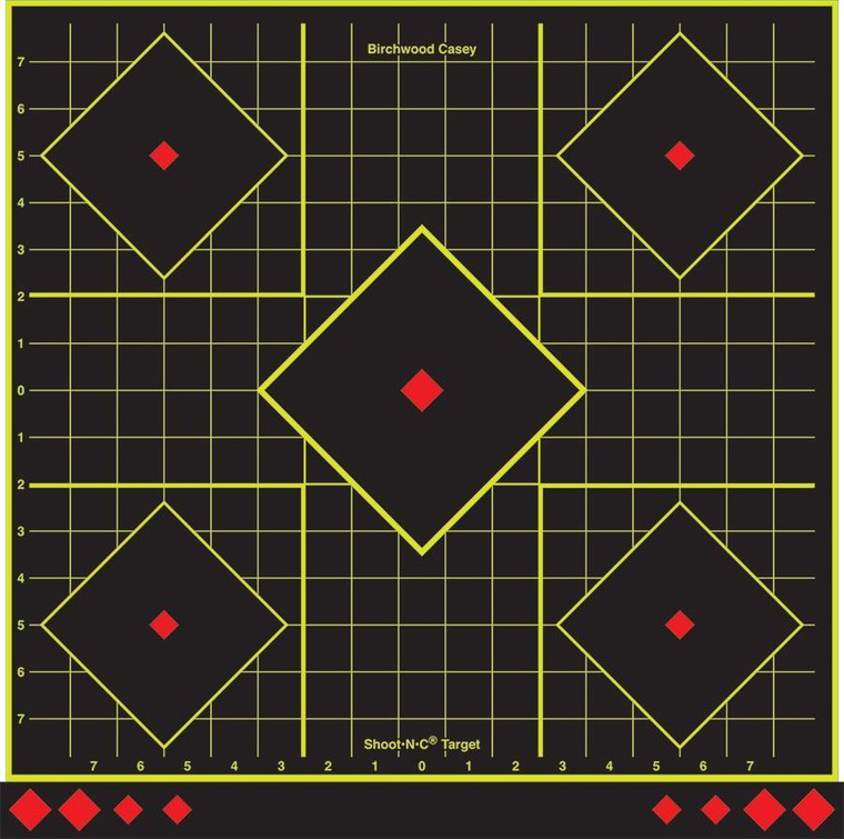 Birchwood Casey Shoot-N-C Sight-In Targets 17.75" 5/Pack - BC-34175