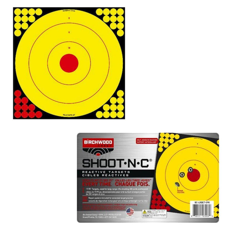 Birchwood Casey Longrange Bullseye Target - 5/ct - BC-LRBET-5PK
