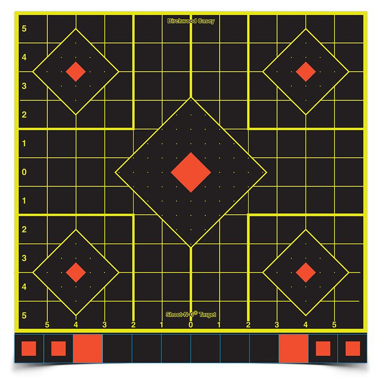 Birchwood Casey SHOOT NC 12 in Sight-In 12 Targets - 144 Pasters - BC-34214