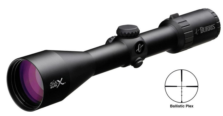 BLEMISHED Burris 2-12x50 Six X Rifle Scope Ballistic Plex Reticle Matte - 201956B BLEMISHED Burris 2-12x50 Six X Rifle Scope Ballistic Plex Reticle Matte - 201956B