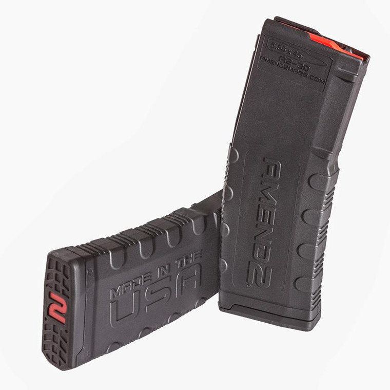 Amend2 AR-15 Polymer Rifle Magazine Black MOD-2 Model .223/5.56 30/rd - 556MOD2BLK30