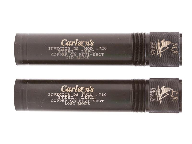 Carlson's Delta Waterfowl Extended Mid and Long Range Choke Tubes for 12 ga Browning Invector DS 2/ct - 7650