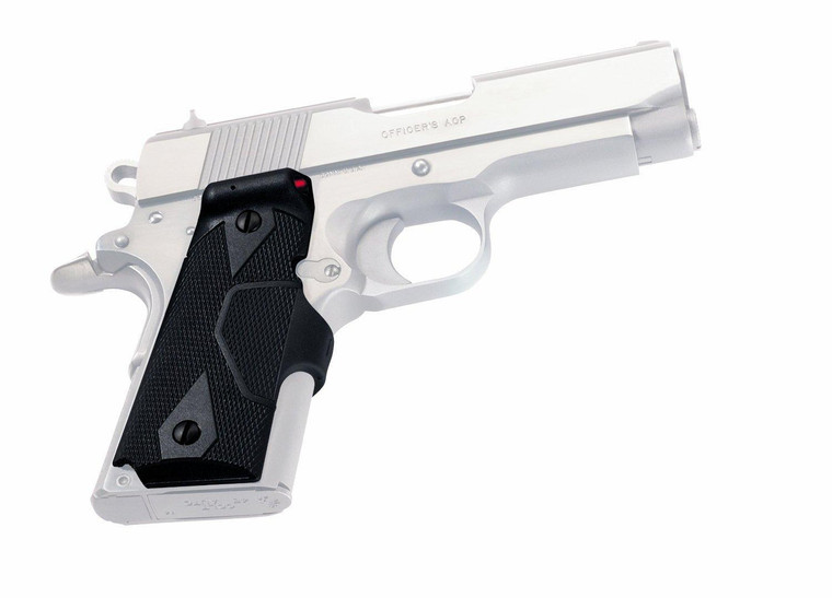 Crimson Trace Semi-Automatic Lasergrip - 1911 Officer/Defender/Compact Front Activation Green Laser - LG-404G