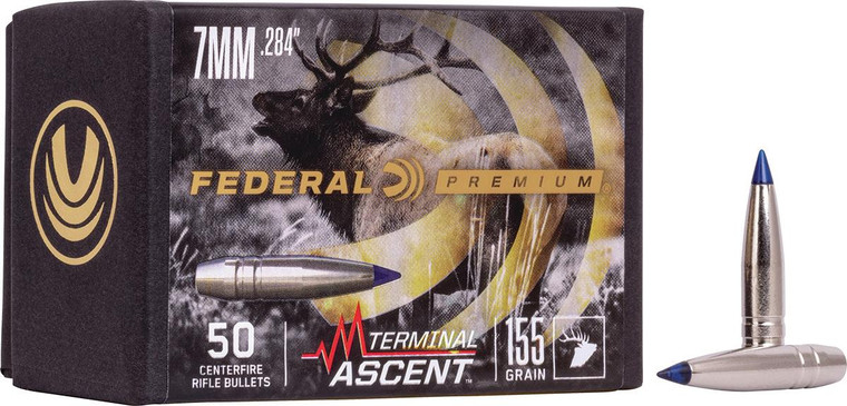 FEDERAL .284 CALIBER 155GR TERMINAL ASCENT COMP BULLET 50RD - PB284TA1