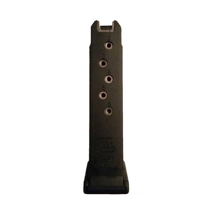 Glock Factory Handgun Magazine for Glock Model 42 .380 Auto 6/rd Black (BULK) - 33221