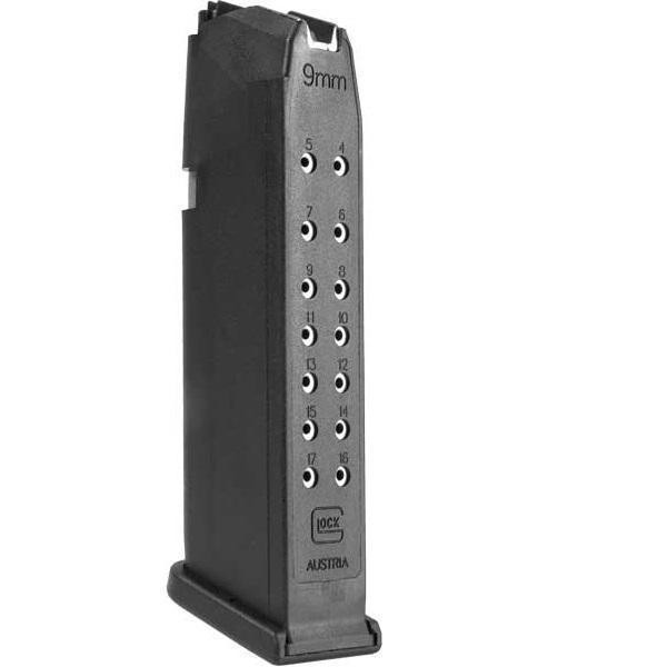 Glock Factory Original Handgun Magazine for Glock 17 9mm Luger 17/rd PKG'd - MF17017