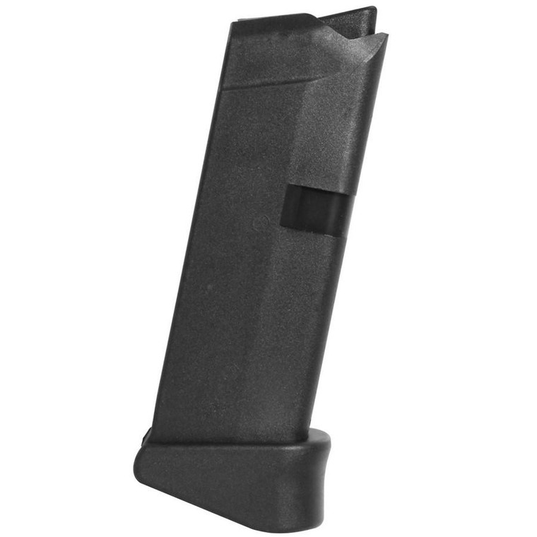 Glock Factory Handgun Magazine Black for Glock Model 43 with Extension 9mm Luger 6/rd Bulk - 33740