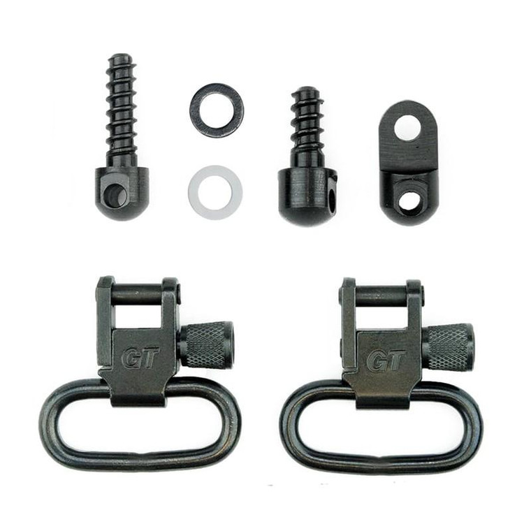 GrovTec Ruger Carbines Auto and Single Locking Swivel Sets 1" Black - GTSW27