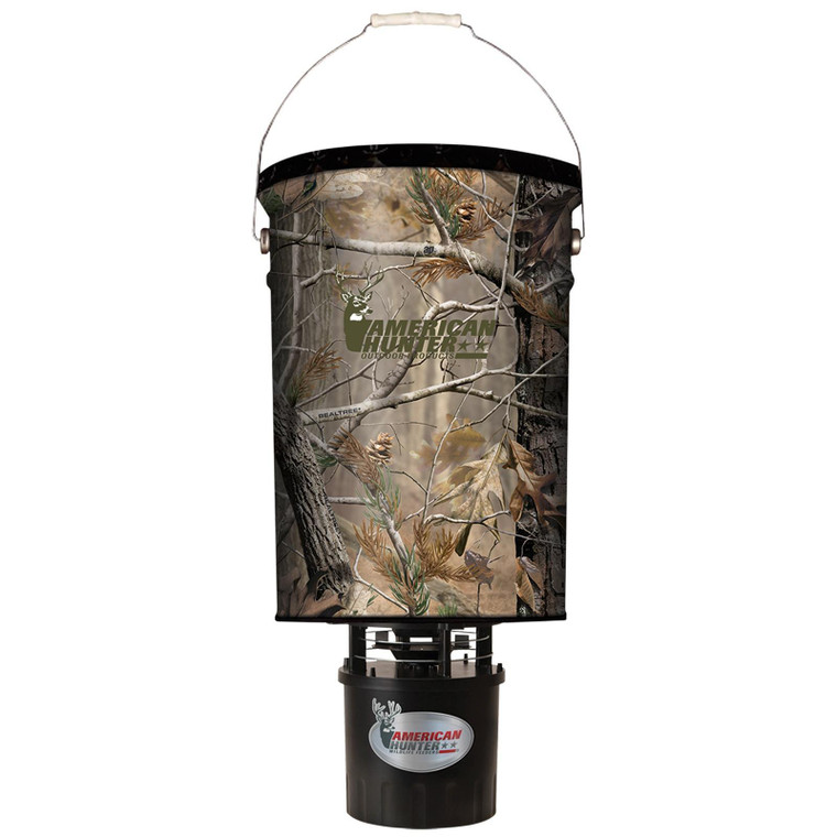 GSM 50 lb Hanging Feeder with E-Kit Camo - R-50PROAP