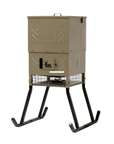 Boss Buck Fill Sled Feeder with Diverter Plate and Solar Panel 600lb - BB-SF600SLEDK